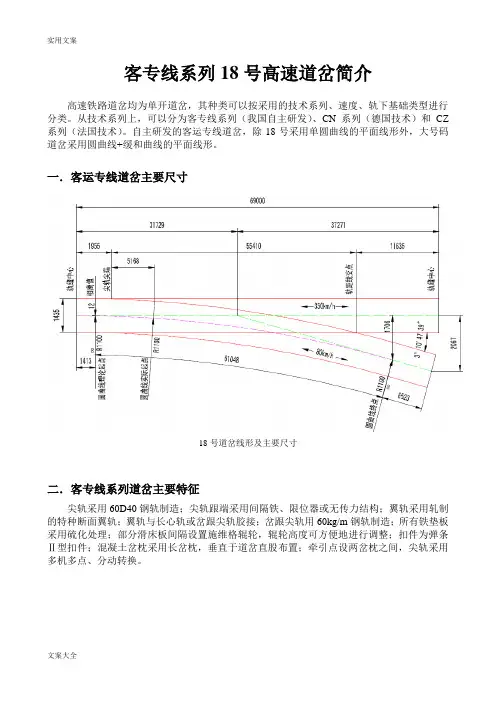 18号高速道岔基本知识