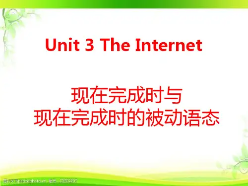 高中英语人教版必修第二册Unit3TheInternet现在完成时的被动语态精品课件