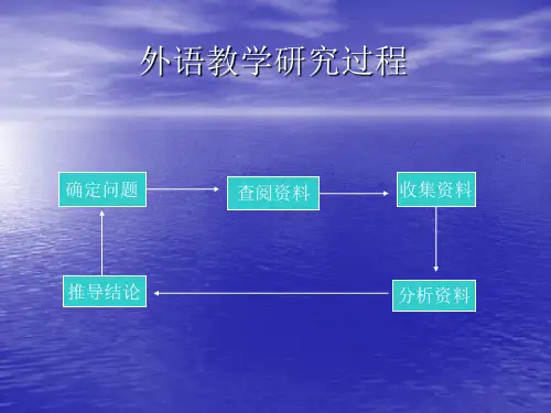 外语教学研究方法ppt课件