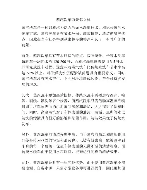 蒸汽洗车前景怎么样