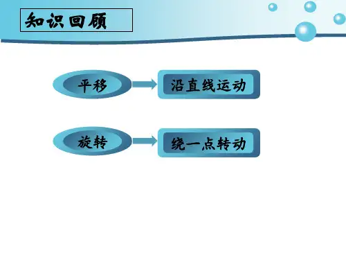 苏教版四年级数学下册第一单元平移旋转和轴对称复习优秀课件ppt