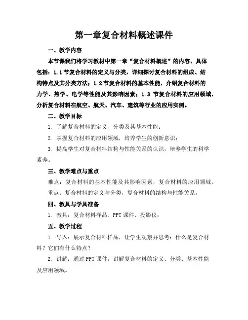 第一章复合材料概述课件