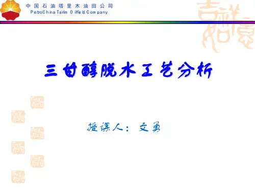 10三甘醇工艺分析