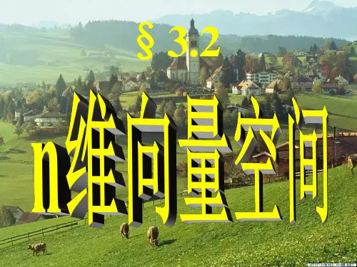 n维向量,线性相关性