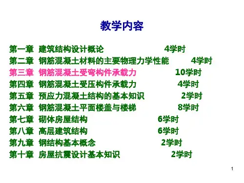钢筋混凝土受弯构件承载力计算PPT课件