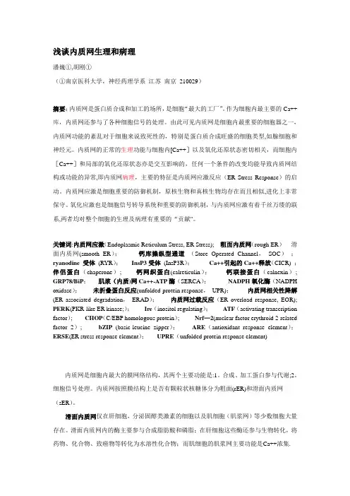 内质网应激-综述