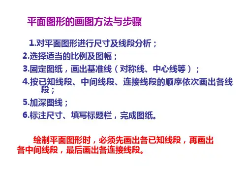 化工制图平面图形的画图方法与步骤