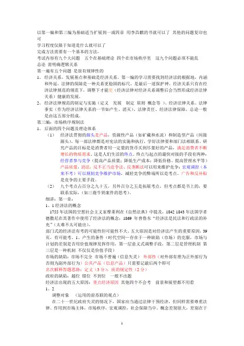 经济法笔记