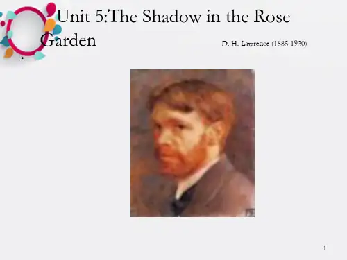 英美短篇小 说Unit 5 The Shadow in the Rose Garden