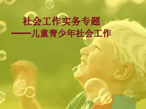 少年儿童青少年社会工作