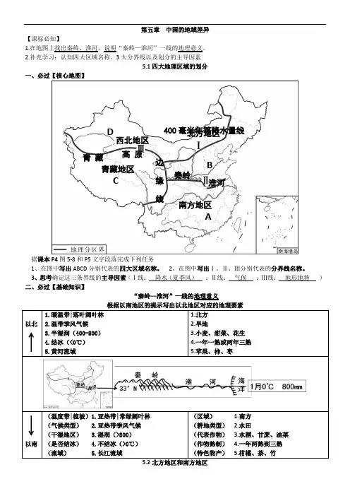 八年级下册地理复习提纲