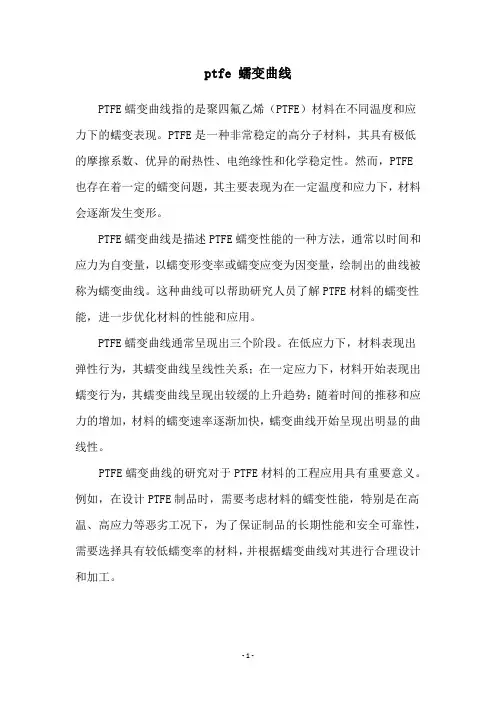 ptfe 蠕变曲线