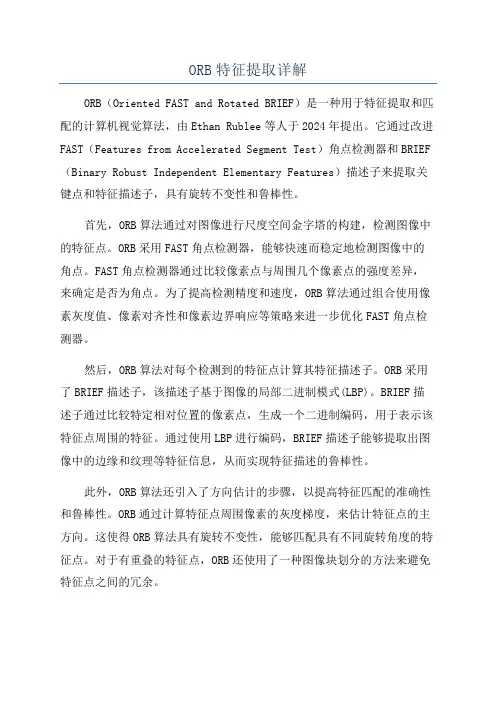 ORB特征提取详解