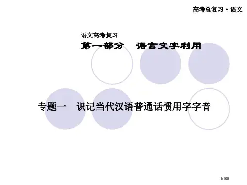 高考语文复习专题一省公开课金奖全国赛课一等奖微课获奖PPT课件