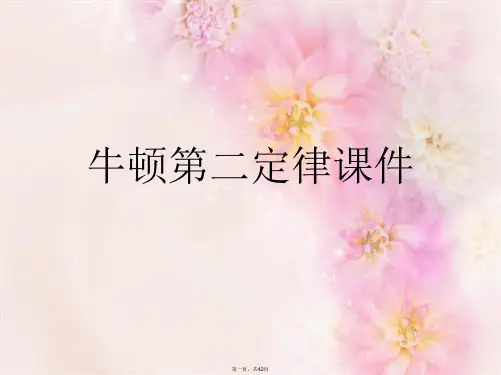 牛顿第二定律课件