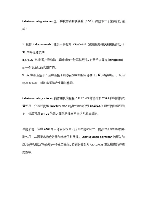 labetuzumab govitecan 结构