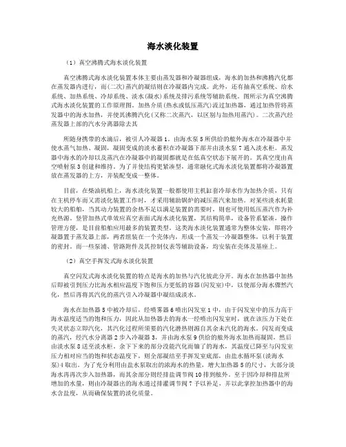 海水淡化装置