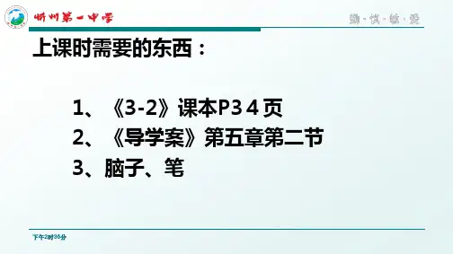 人教版高二物理选修3-2课件(共14张PPT)