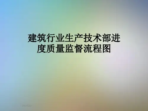 建筑行业生产技术部进度质量监督流程图