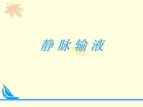 静脉输液PPT课件
