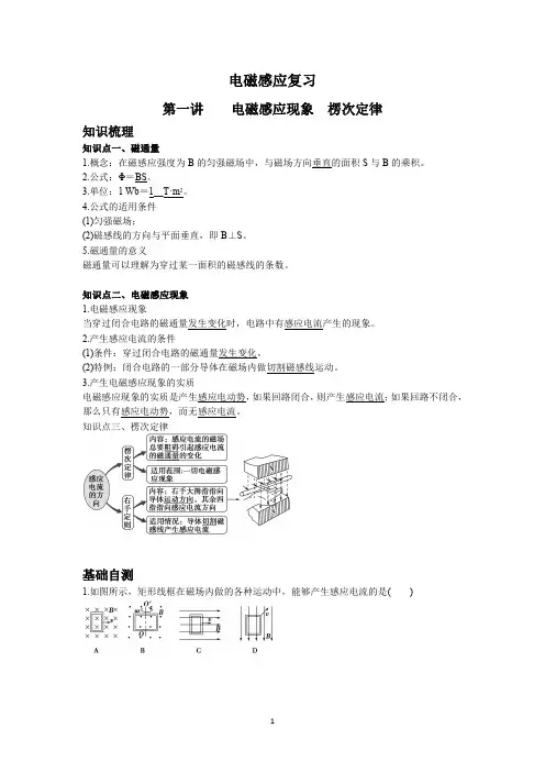 杨浦寒假补习班初中高中补习班新王牌资料第一讲   电磁感应现象 楞次定律