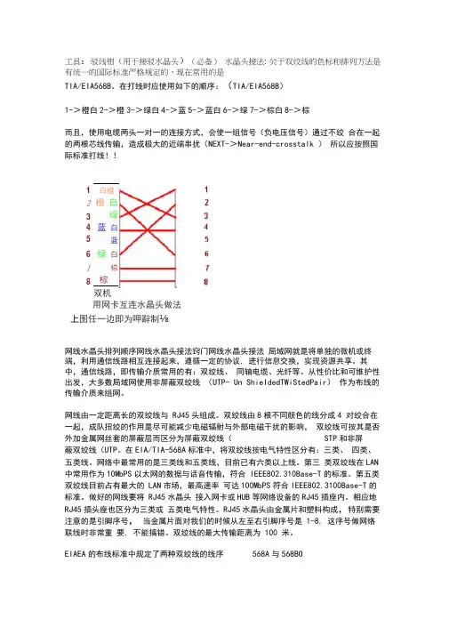 网线8根线接法图解