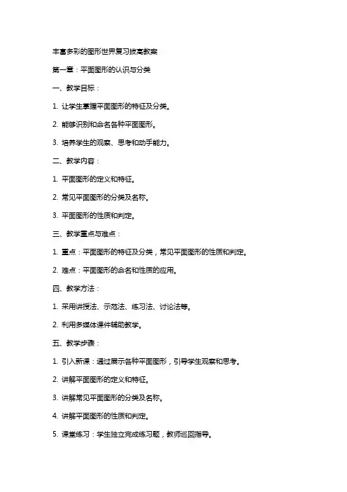丰富多彩的图形世界复习拔高教案