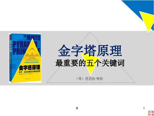 金字塔原理-解读及运用(PPT)