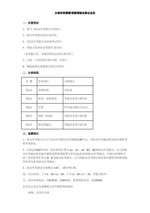 驾驶证到期换证