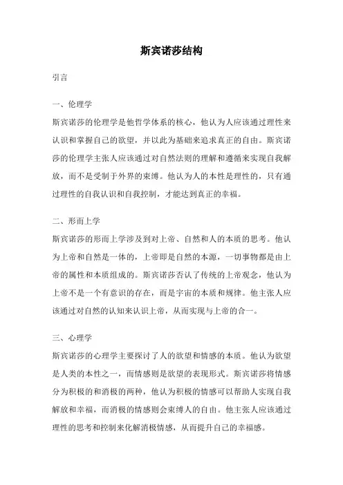 斯宾诺莎结构