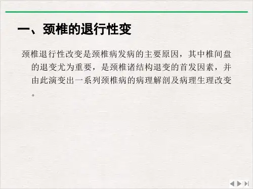 颈椎病的病因学ppt课件