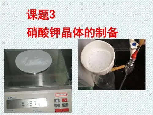 1.3硝酸钾晶体的制备课件3(人教版选修6)