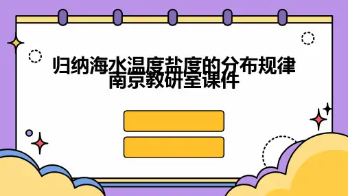 归纳海水温度盐度的分布规律南京教研室课件