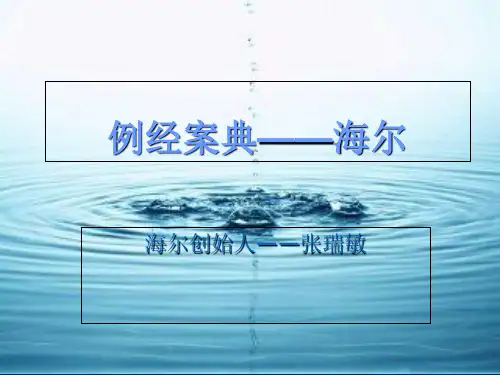 经典案例分析-海尔ppt课件