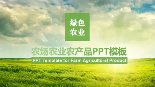 绿色农业农产品农场PPT模板 (1)