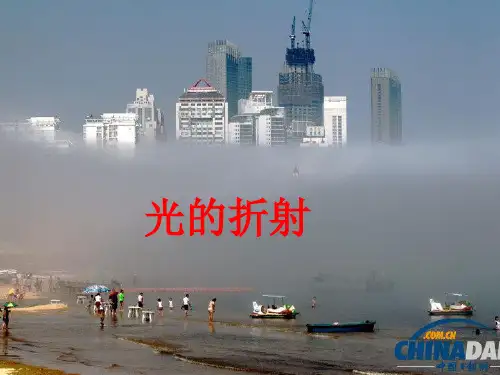 浙教版科学七年级下册 2.5 光的反射和折射(折射)课件