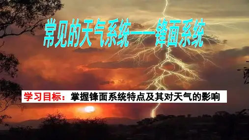 高考地理一轮复习课件10锋面系统