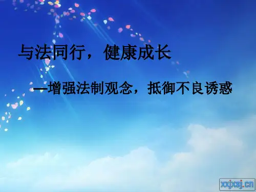 与法同行健康成长班会教案PPT【优质PPT】