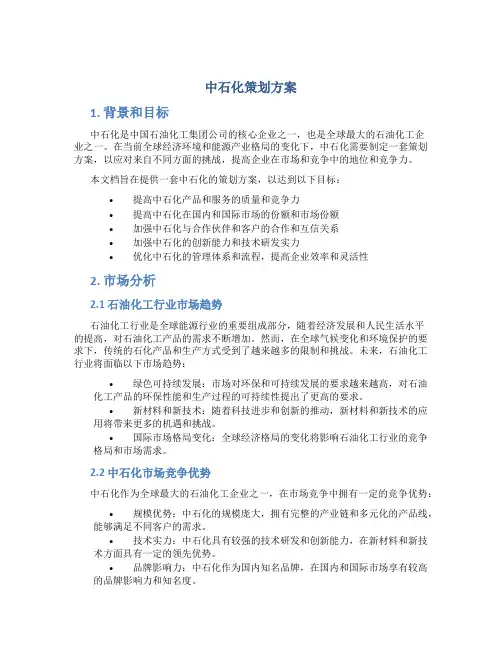 中石化策划方案