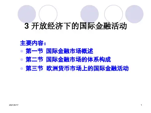 开放经济下的国际金融活动 (2)