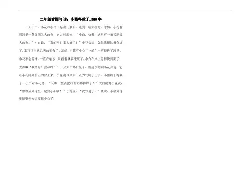 二年级看图写话：小猫得救了_350字