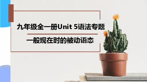 英语人教PEP版九年级(上册)+Unit5+语法专题讲解(2024版新教材)