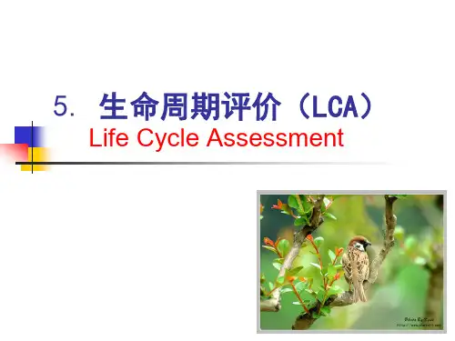 产业生态学基本方法生命周期评价LCA