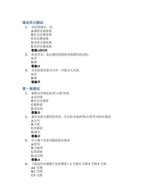 交响音乐赏析智慧树知到答案章节测试2023年西安交通大学