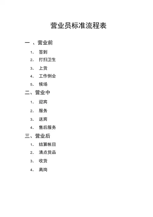 珠宝店工作流程
