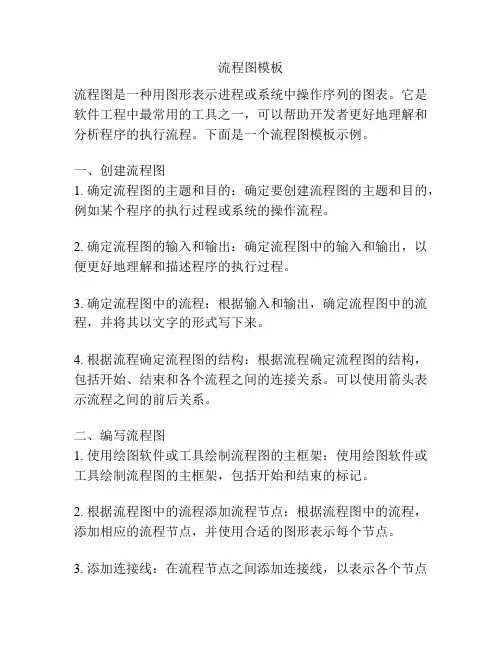 流程图模板