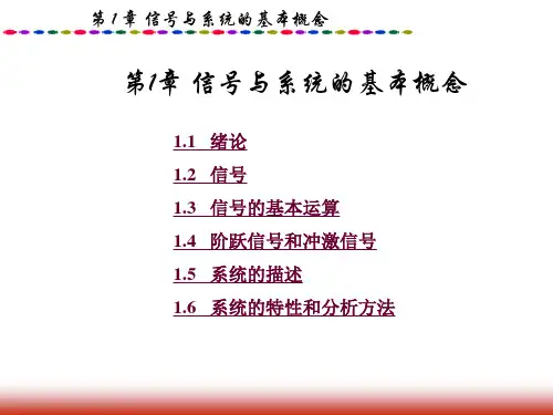 信号与线性系统_吴大正_教材课件