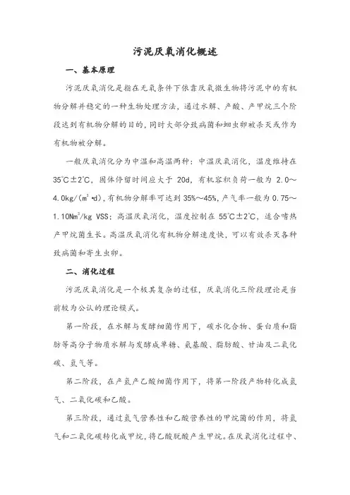 污泥厌氧消化概述