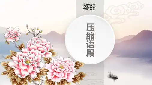 2020高考语文专题突破压缩语段全攻略精品课件