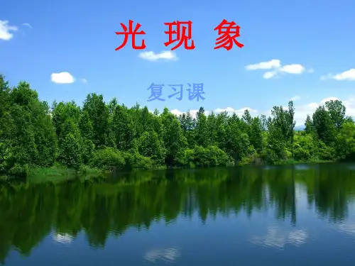初中物理 第四章 《光现象》复习课件